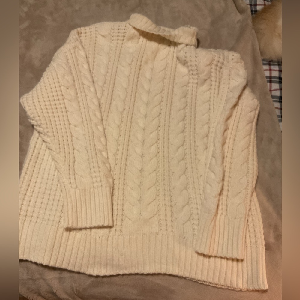 GUC Ava & Viv Long Sleeve Cozy Fisherman Knit Sweater Women's Size 2x Super Soft